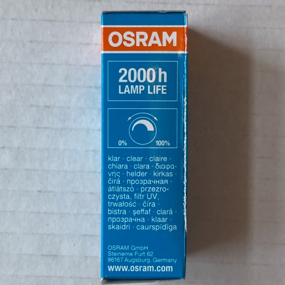 Osram Halostar 50 W Halogen Bulbs Set of 9 in Boxes 12V GY6.35 Bi-Pin Base - Picture 8 of 11